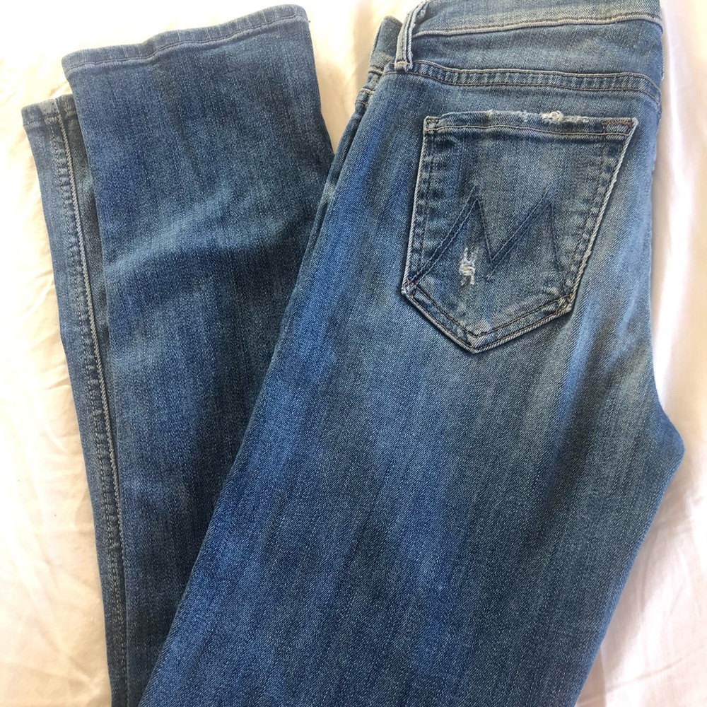 Mother stretch Rascal ankle jeans